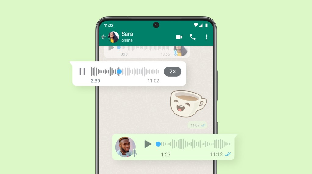 Según WhatsApp, se envían aproximadamente 7,000 millones de mensajes de voz por día. (Meta)