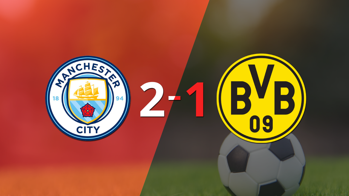 Manchester City le ganó a Borussia Dortmund en su casa por 2-1