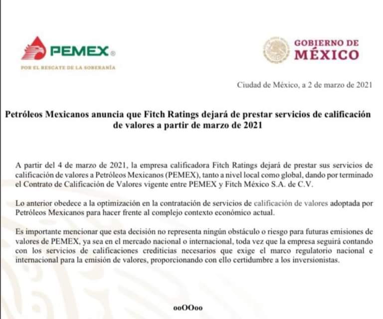 Comunicado enviado a la BMV (Foto: Twitter/LuisGonzali)