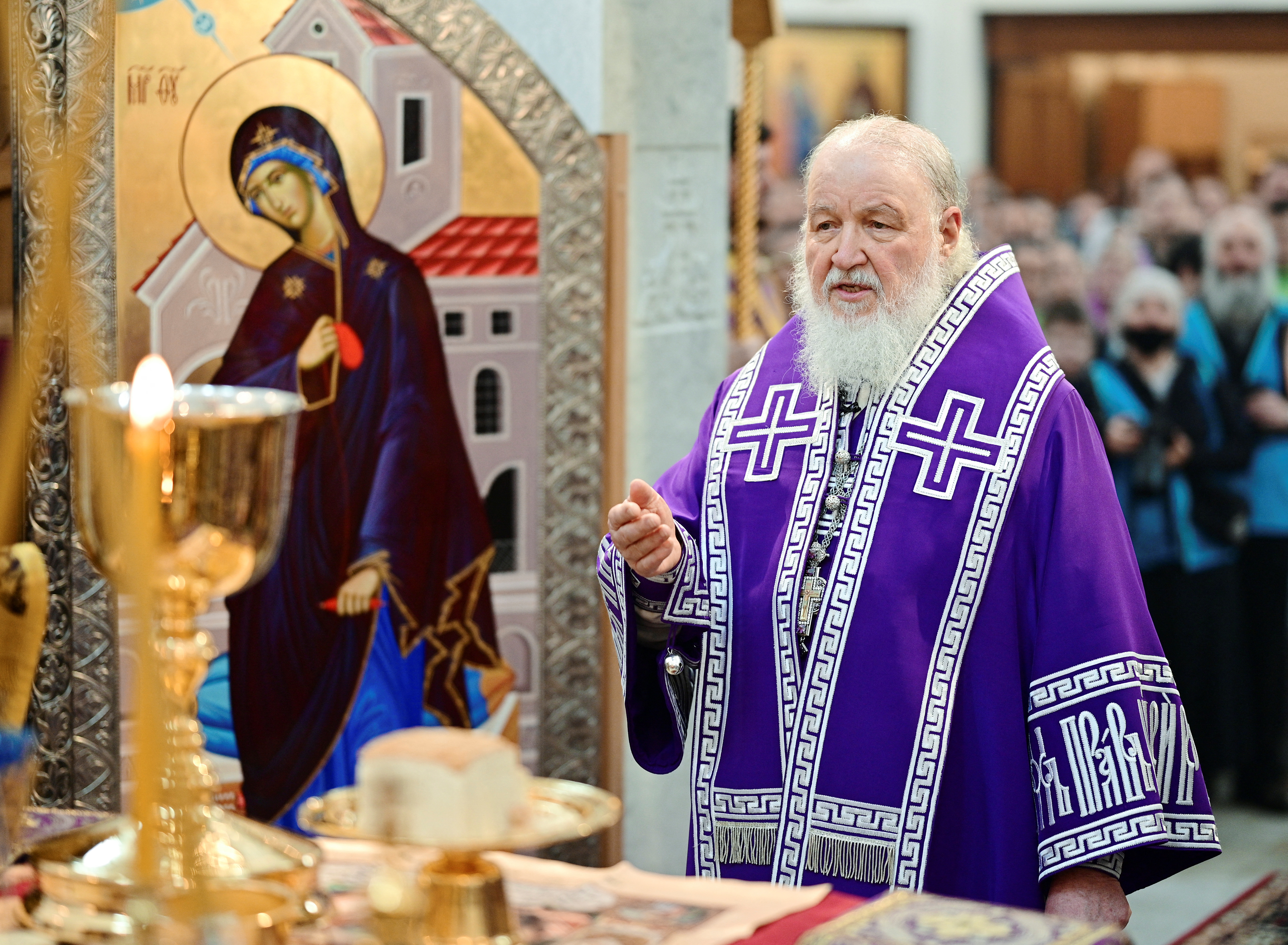 Vladimir Mijáilovich Gundiáyev es el verdadero nombre del Patriarca (Patriarchal Press Service/Oleg Varaov/Handout via REUTERS)