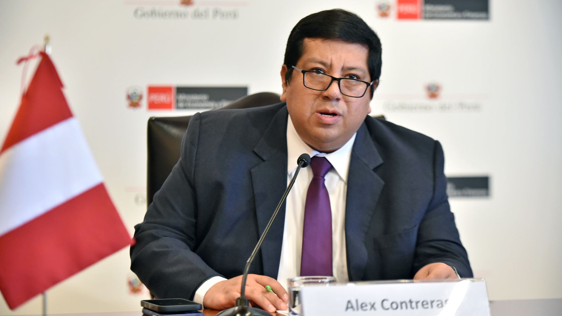 Alex Contreras, ministro de Economía y Finanzas