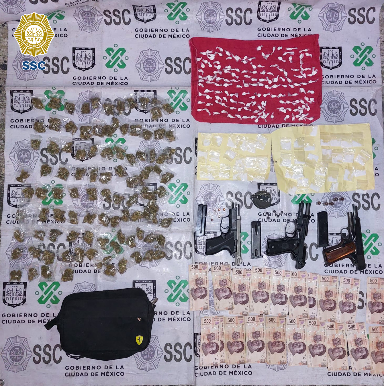 "El Daza" fue detenido en posesión de narcóticos y armas de fuego en agosto del 2021 (Foto: SSC)