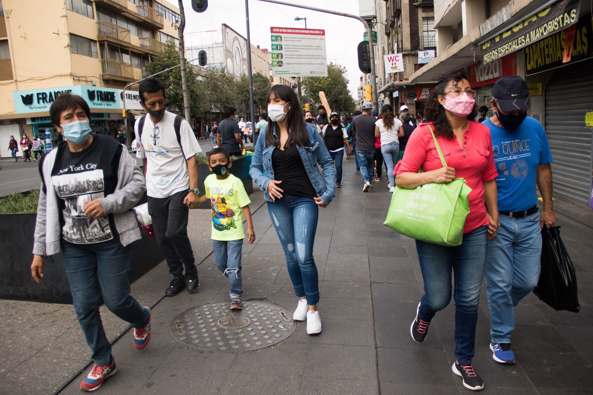 Centro Histórico. Ciudad de México, 6 de diciembre de 2020.
