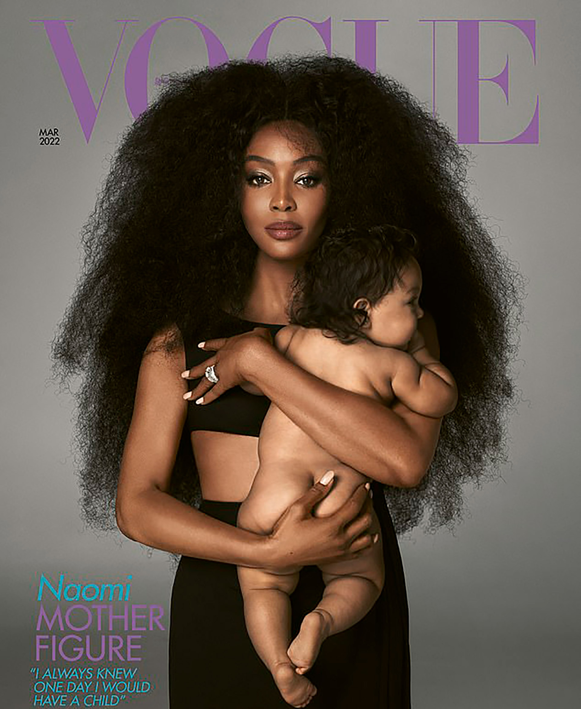 Naomi Campbell, de 51 años, reveló el rostro de su hija por primera vez y habló sobre su viaje secreto hacia la maternidad