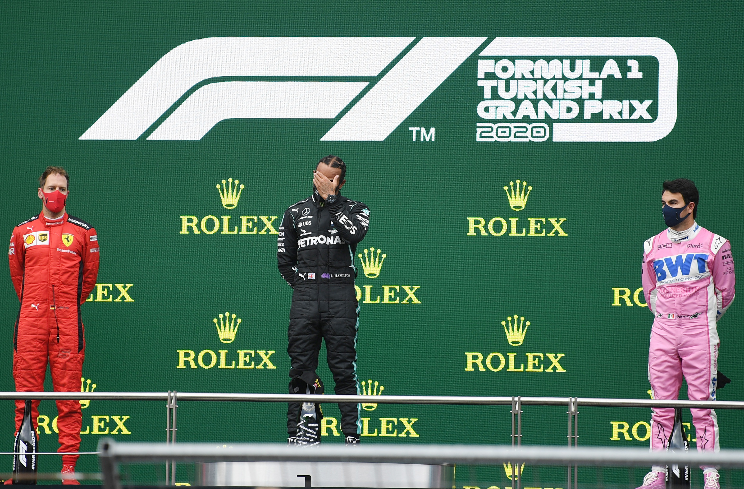 Checo terminó en segundo lugar del Gran Premio de Turquía, celebrado en la ciudad de Estambul (Foto: Ozan Kose/ Reuters)
