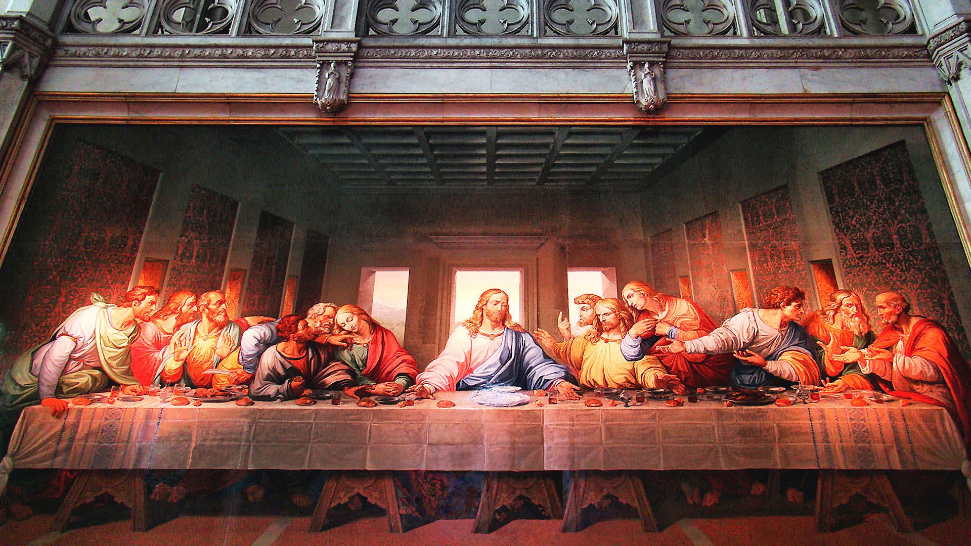 "La última cena" es una pintura mural original de Leonardo da Vinci ejecutada entre 1495 y 1498