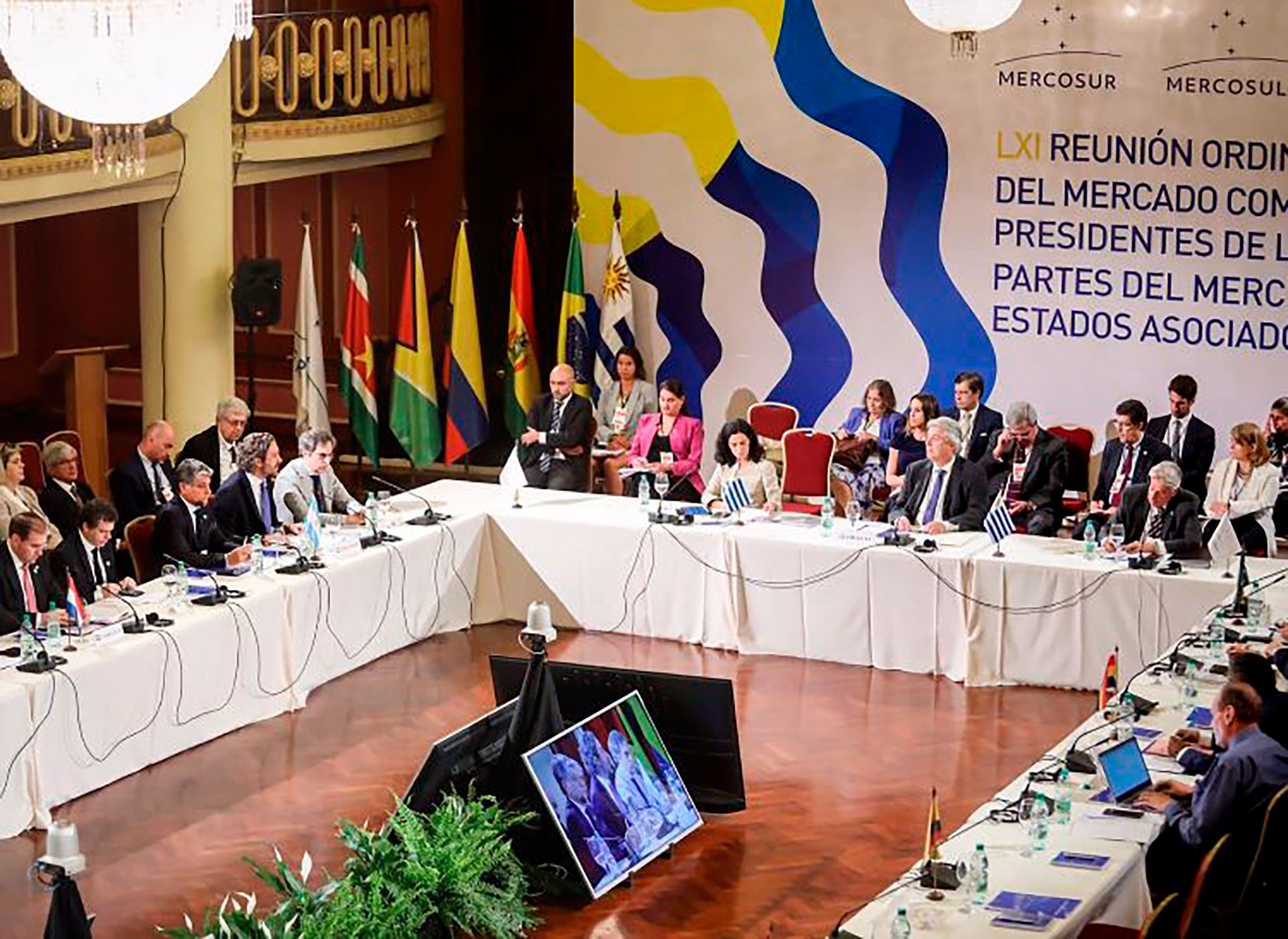 Una imagen panorámica de la cumbre de dirigentes del Mercosur