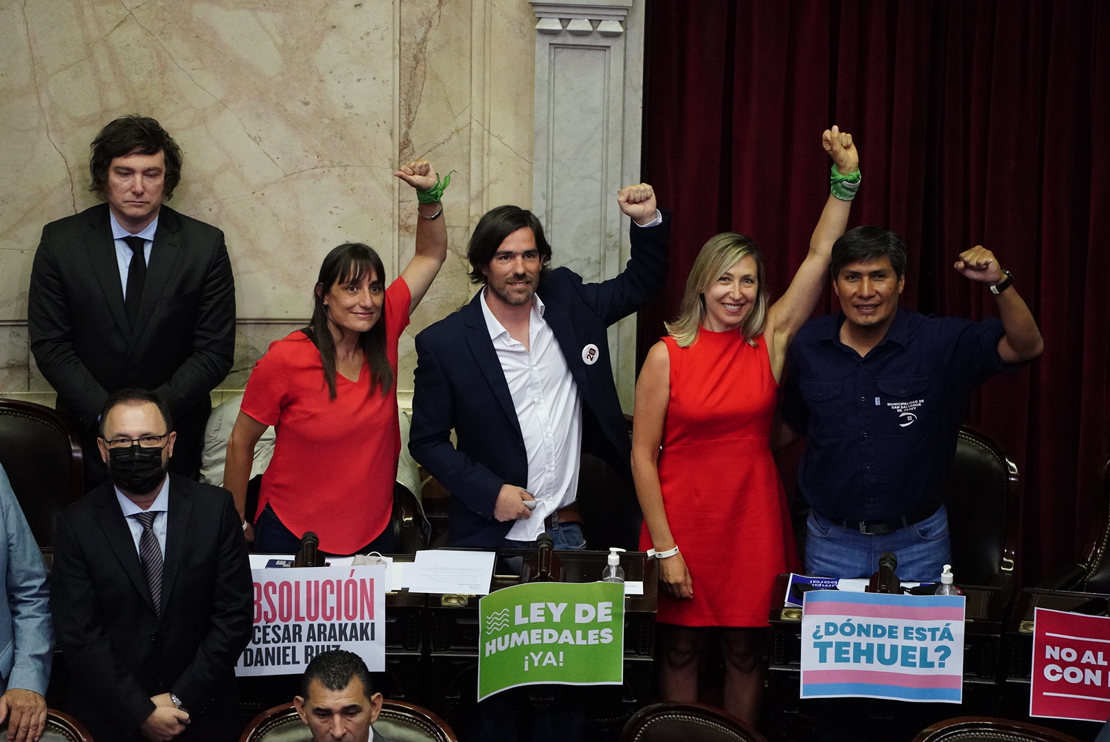Javier Milei y la izquierda también votaron en contra