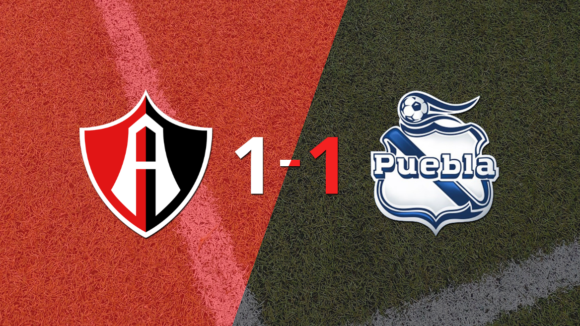 Puebla logró sacar el empate a 1 gol en casa de Atlas