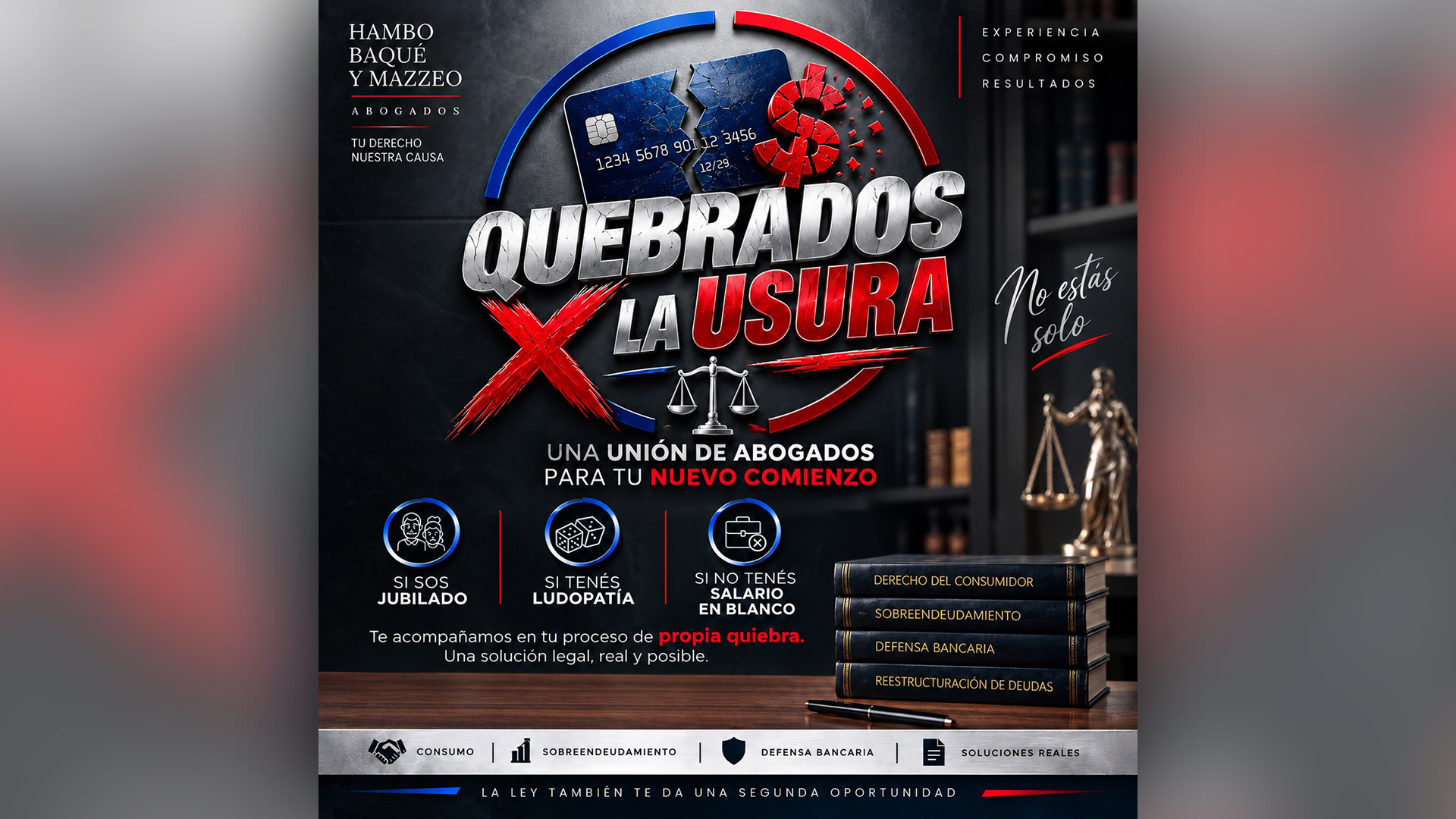Quebrados por la usura: la iniciativa de un grupo de reconocidos abogados que ayuda gratis a los endeudados 