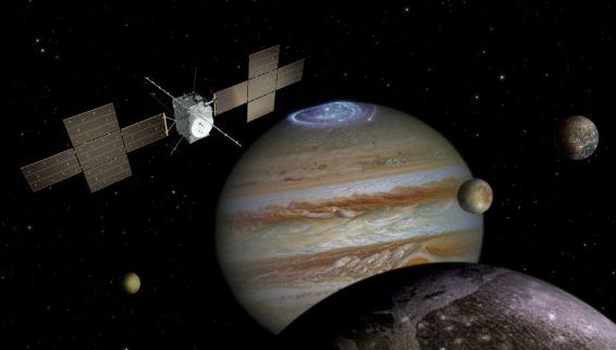 La nave JUICE de la Agencia Espacial Europea visitará Júpiter y varias de sus lunas (ESA)