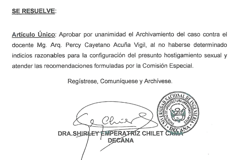 Uni Vuelven A Contratar A Profesor Investigado Por Hostigamiento Sexual Hacia Alumna Infobae 7383