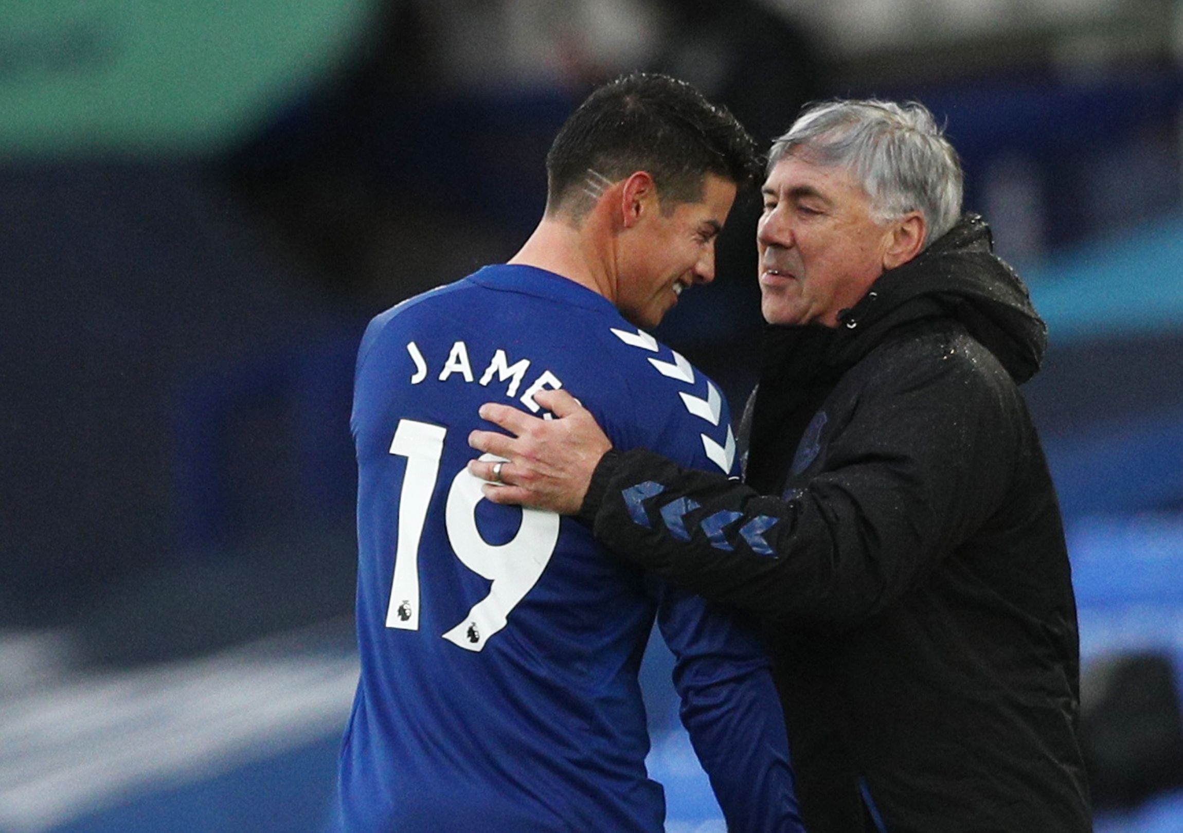 James llegó al Everton de la mano de italiano Carlo Ancelotti - via REUTERS/Jan Kruger EDITORIAL USE ONLY. No use with unauthorized audio, video, data, fixture lists, club/league logos or 'live' services. Online in-match use limited to 75 images, no video emulation. No use in betting, games or single club /league/player publications. Please contact your account representative for further details.