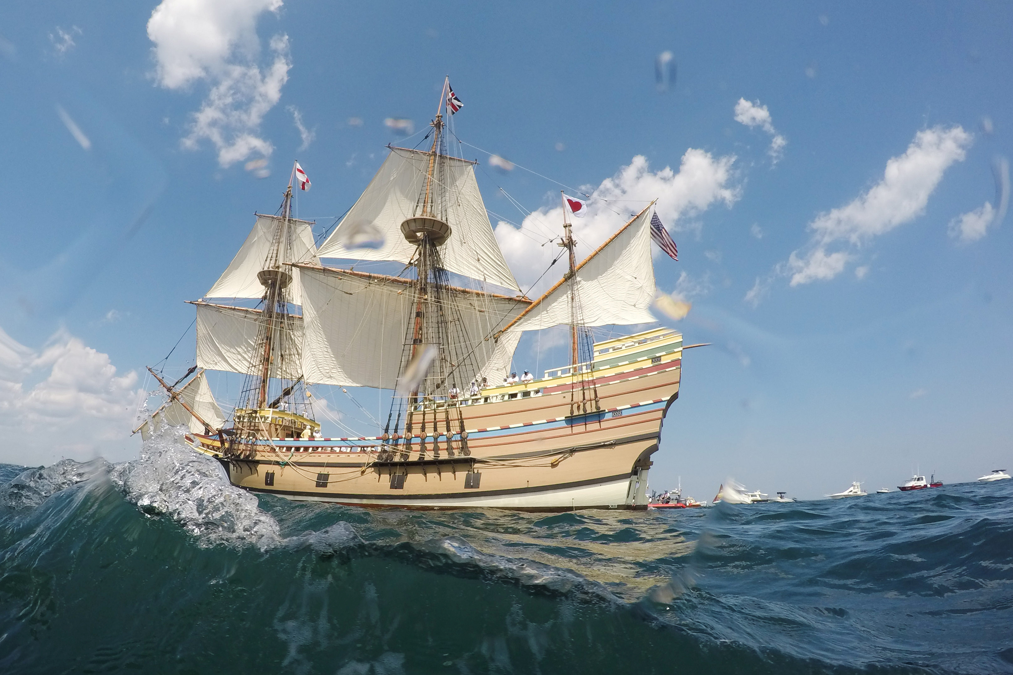 El Mayflower viajó sobrecargado, con 102 pasajeros y 30 tripulantes (REUTERS/Brian Snyder)