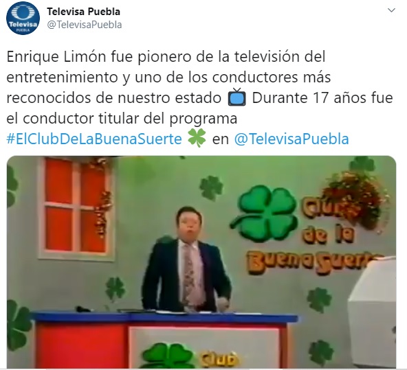 Murió el conductor Enrique Limón, figura de Televisa Puebla y compañero de  un “Mascabrother” - Infobae