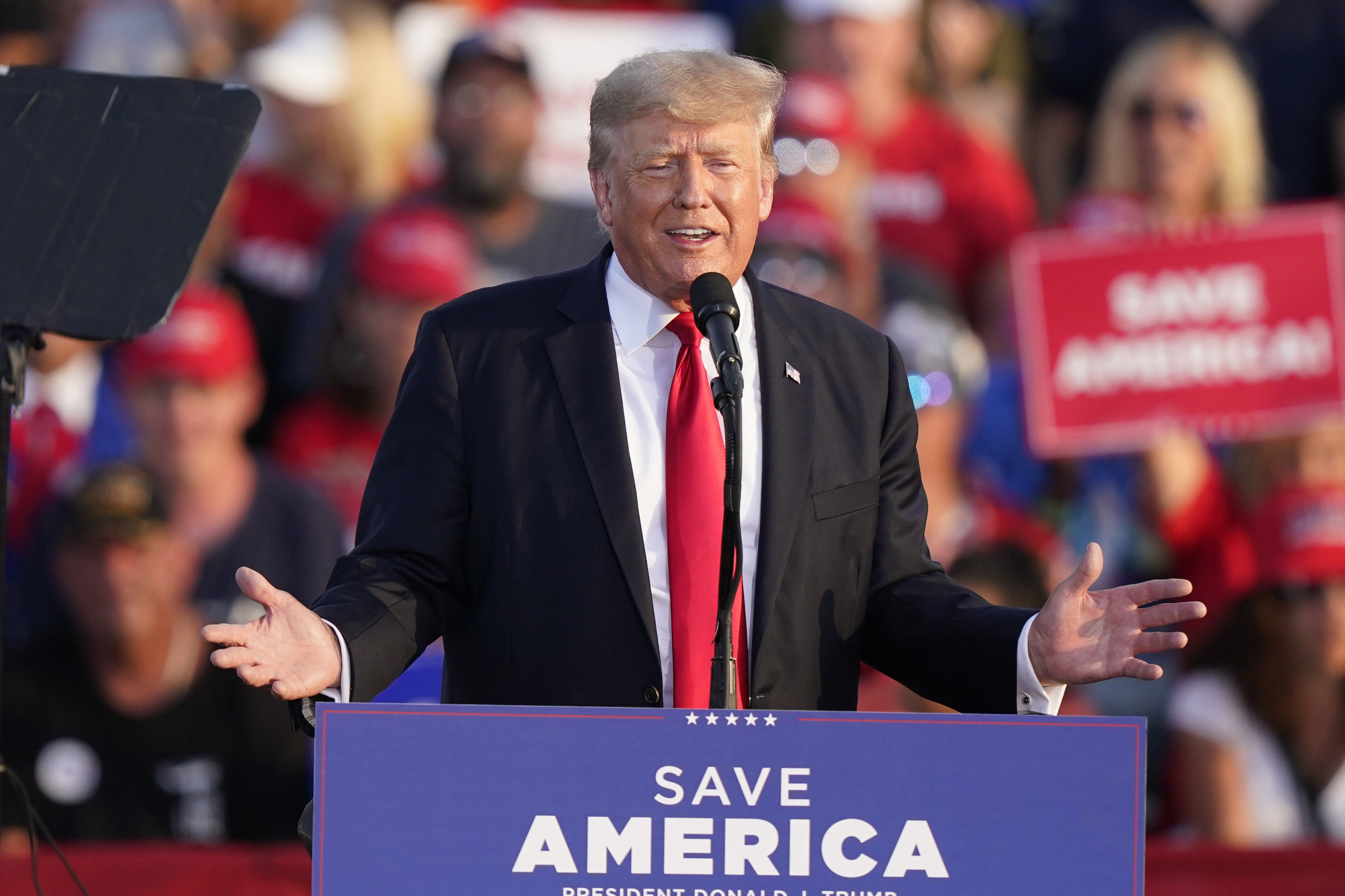 El ex presidente Donald Trump. (AP Foto/Tony Dejak, Archivo)