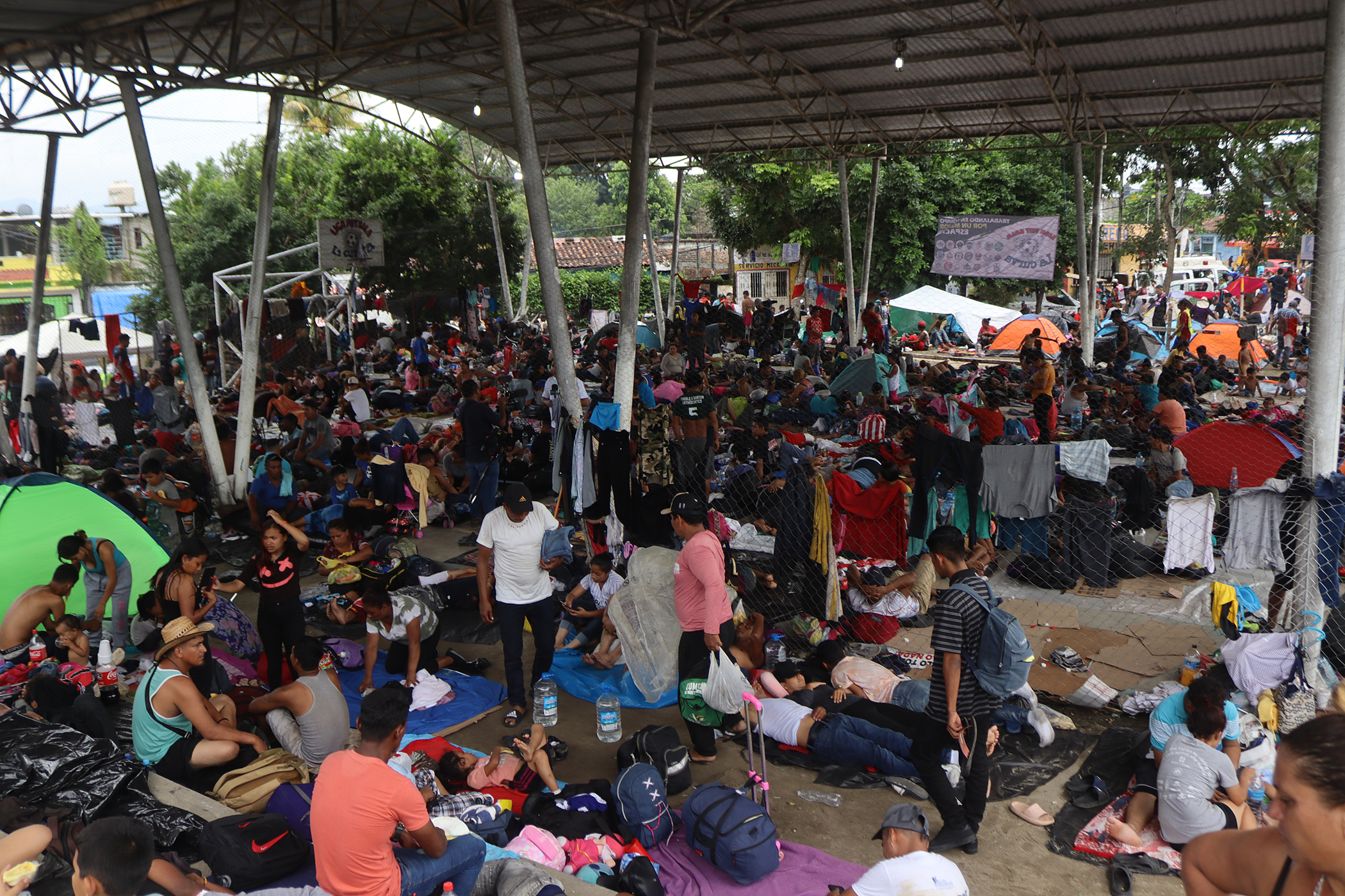 La caravana migrante protesta este D a de Muertos en el sur de