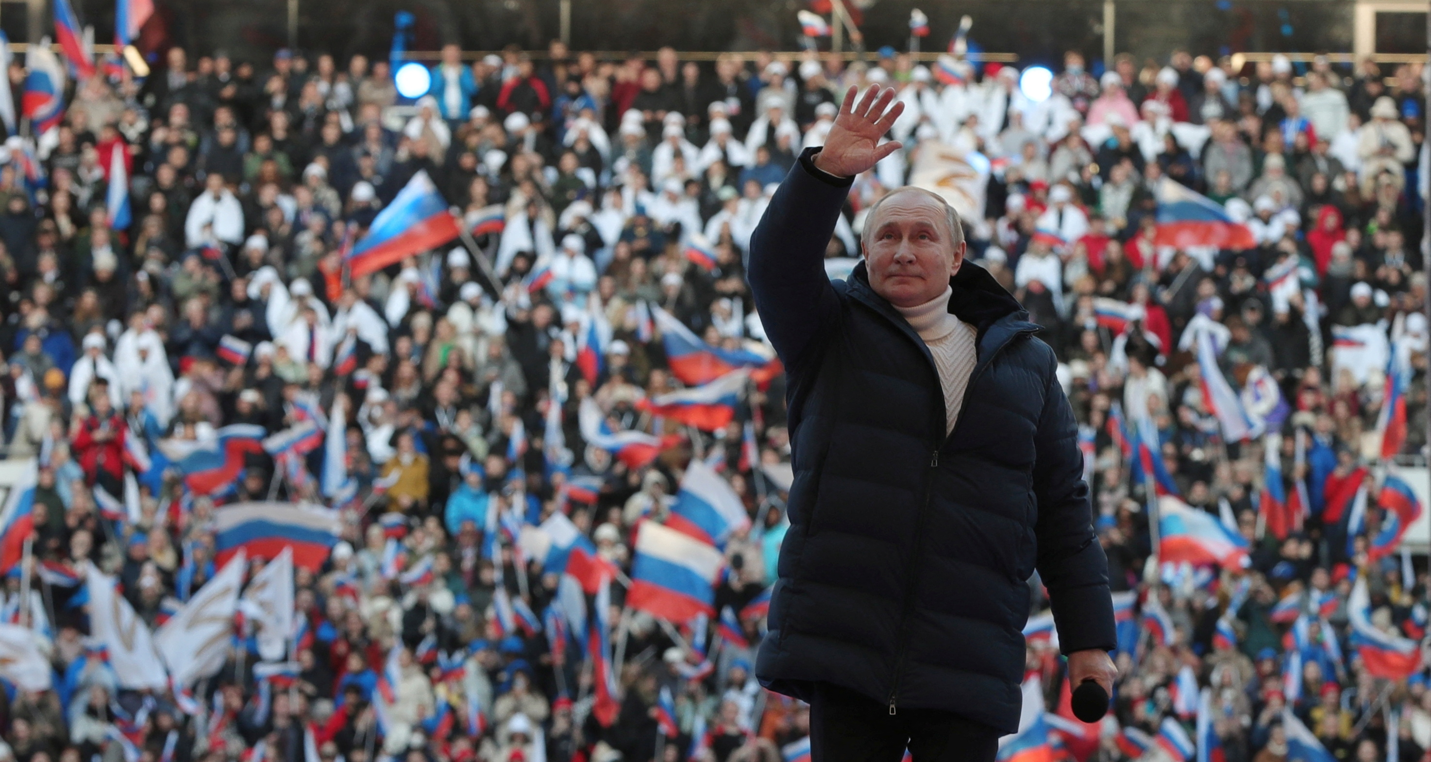 Куртка Путина в Лужниках 2022