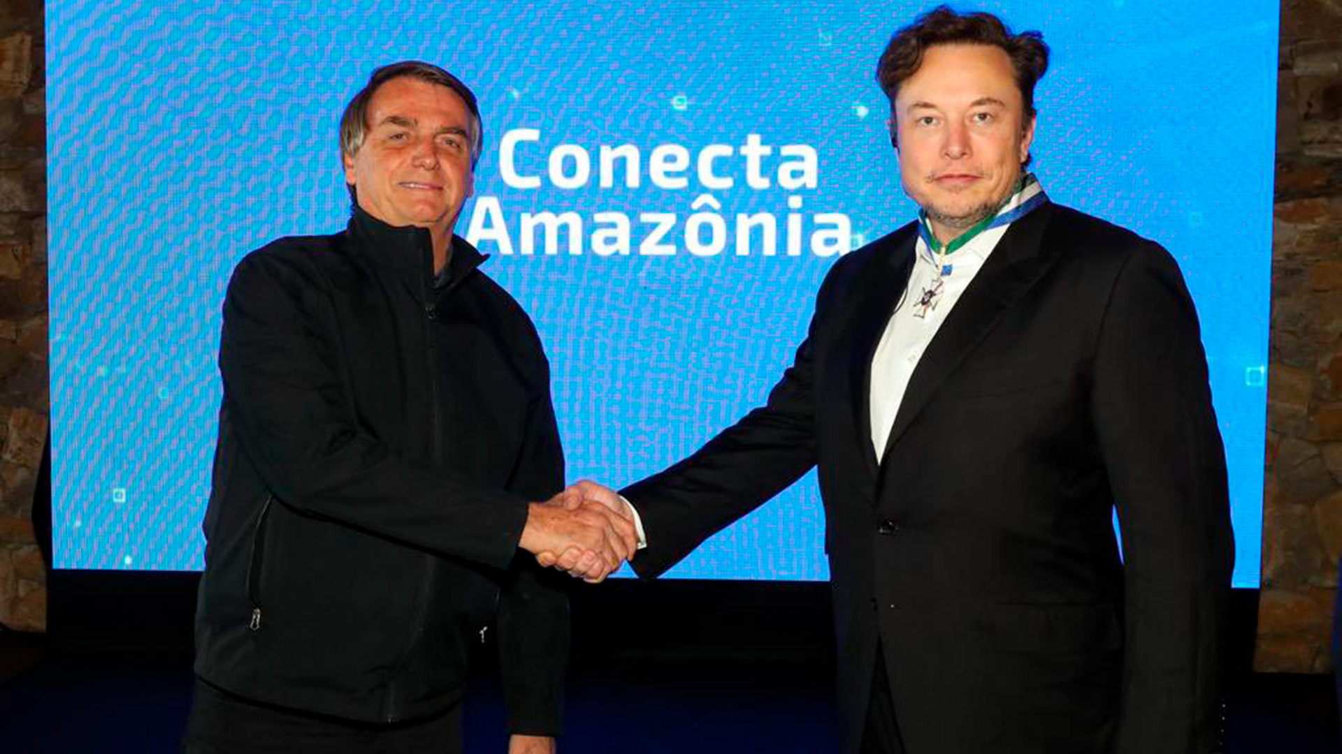 Jair Bolsonaro y Elon Musk en un encuentro en Brasil 