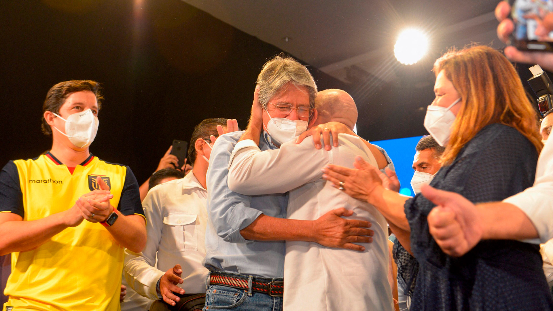 Borrero “ratifica su lealtad al señor presidente Guillermo Lasso Mendoza" (Photo by Fernando Mendez / AFP)