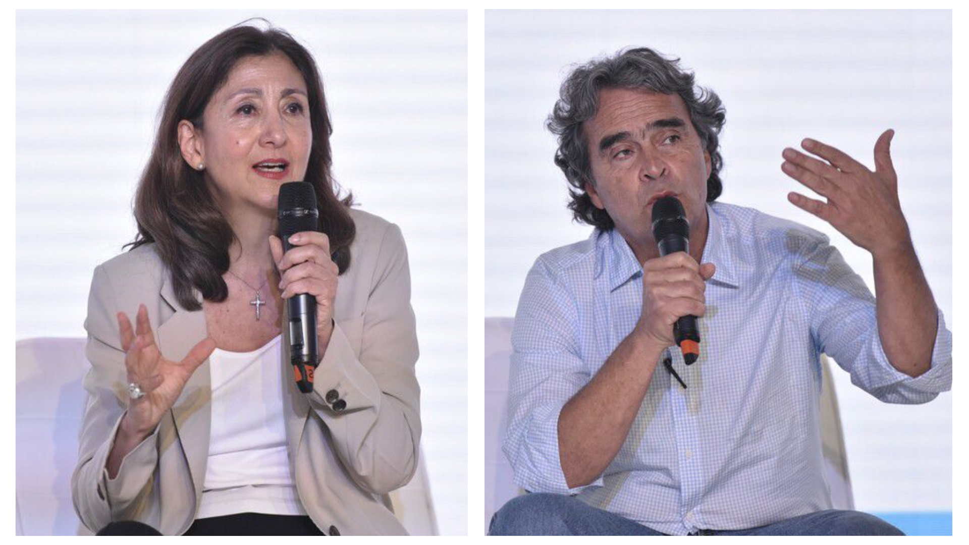 Ingrid Betancourt y Sergio Fajardo. Fotos: Colprensa