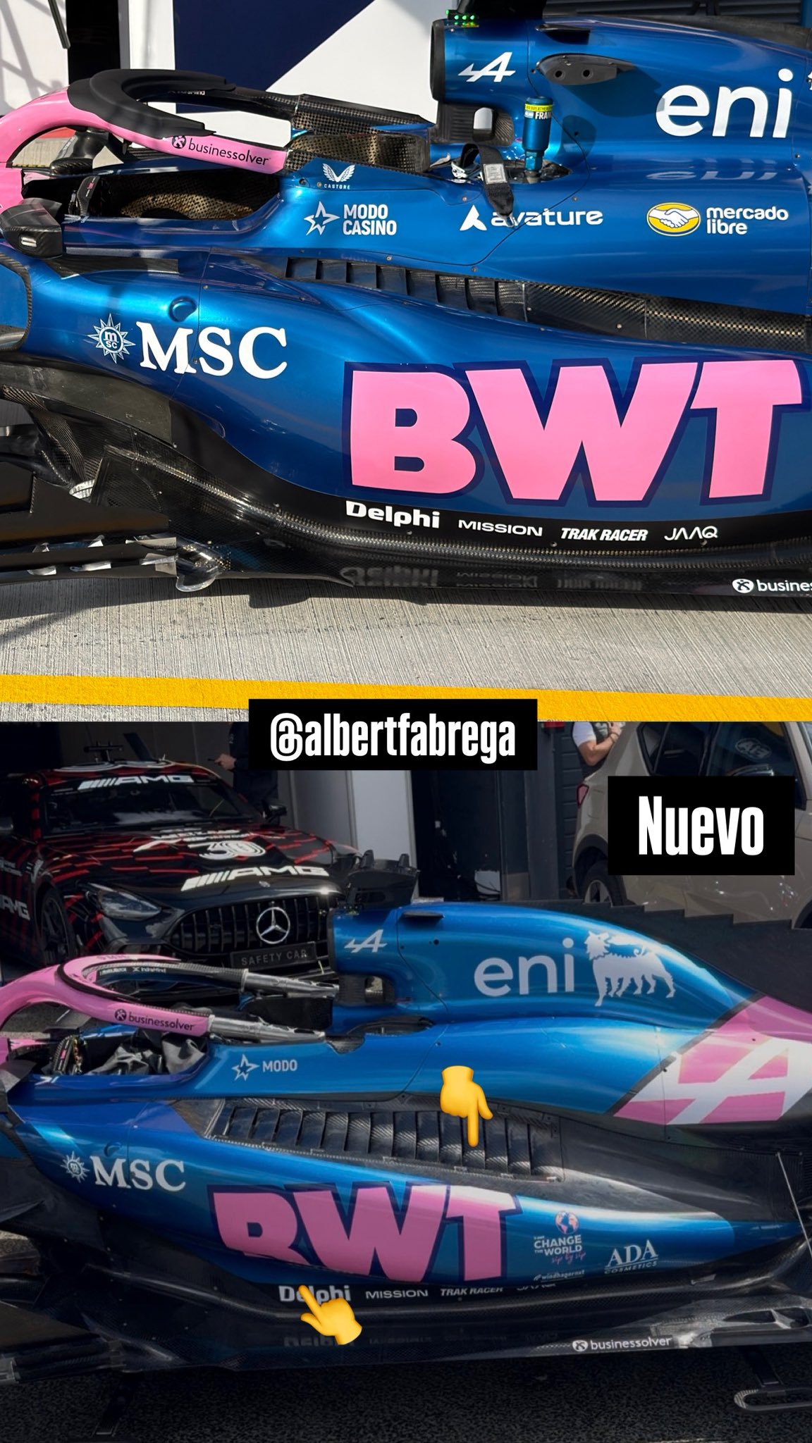El detalle de las importantes actualizaciones de Alpine para el Gran Premio de Pa&iacute;ses Bajos: 