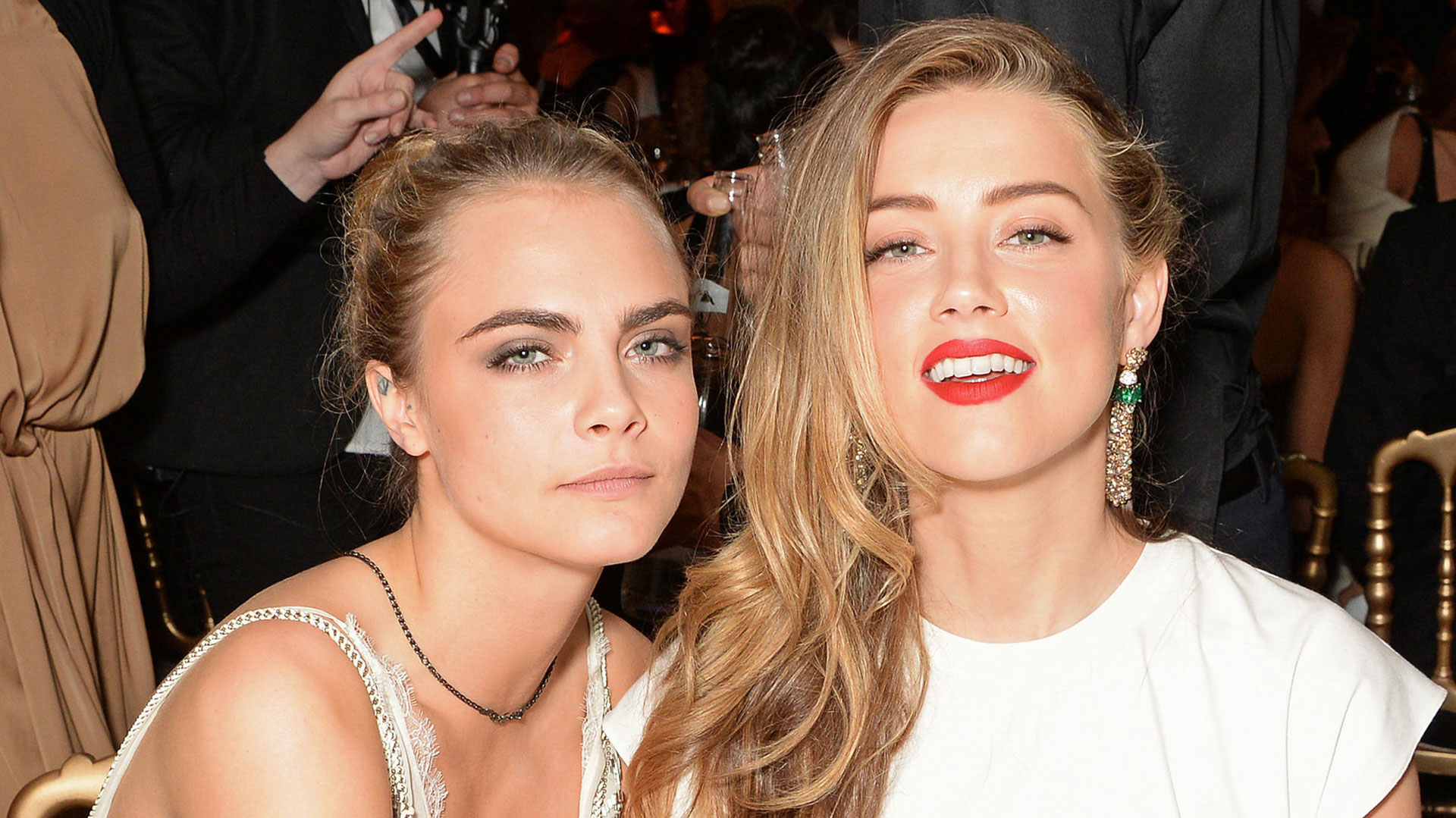 Cara Delevingne con Amber Heard, su última pareja conocida 