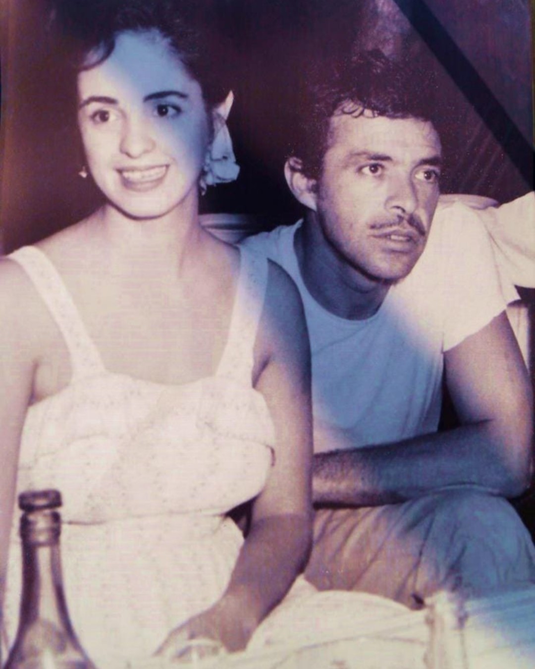 Rosalía fue la tercera esposa de Germán Valdés, con quien tuvo a Rosalía Valdés (Foto: Twitter/@cine_mexicano)