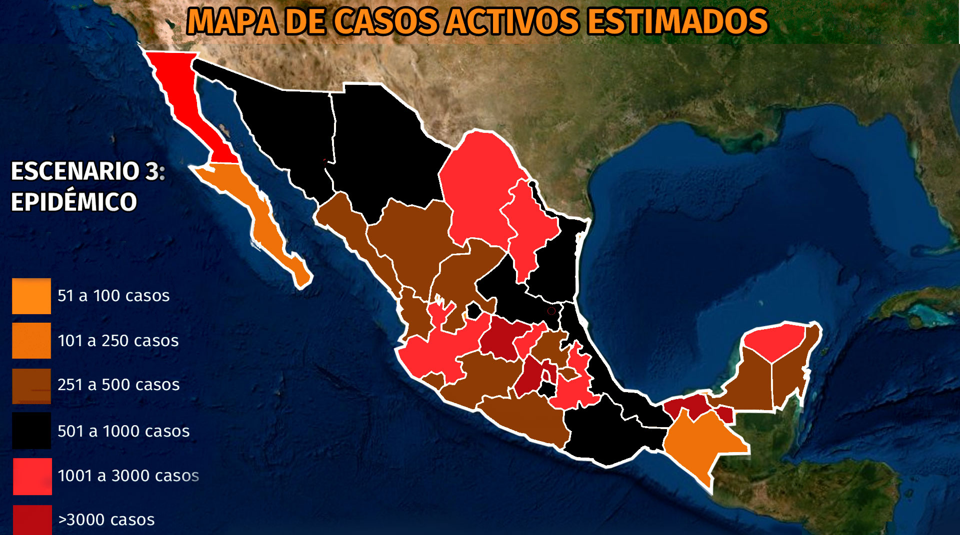 Mapa del coronavirus en México al 17 de octubre: más de 5,000 contagios y 300 muertes en 24 horas