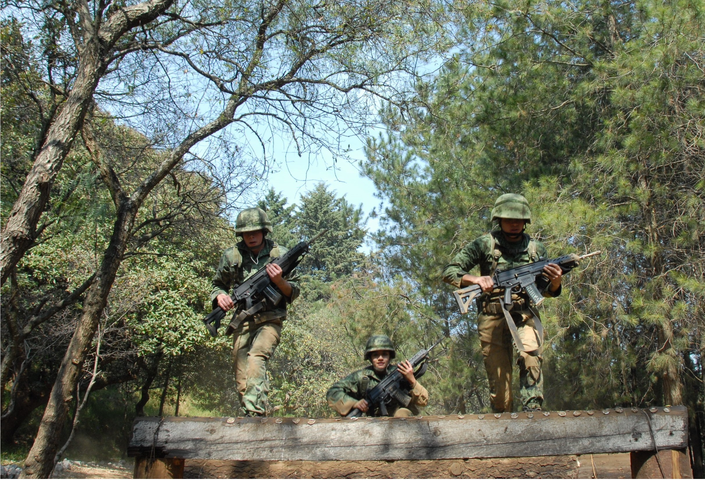 El cruce militar fue autorizado por el Senado de la República. Foto: Sedena