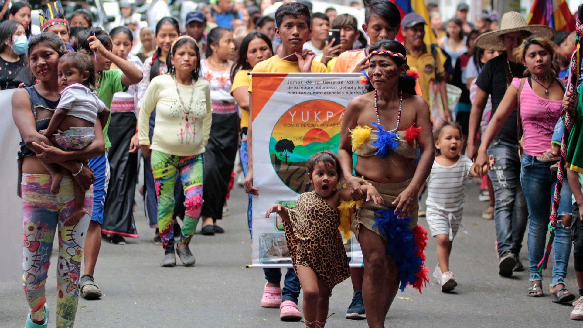 Tres pueblos indígenas que nacieron con lengua materna distintas se unieron este miércoles para celebrar en Cúcuta (EFE)