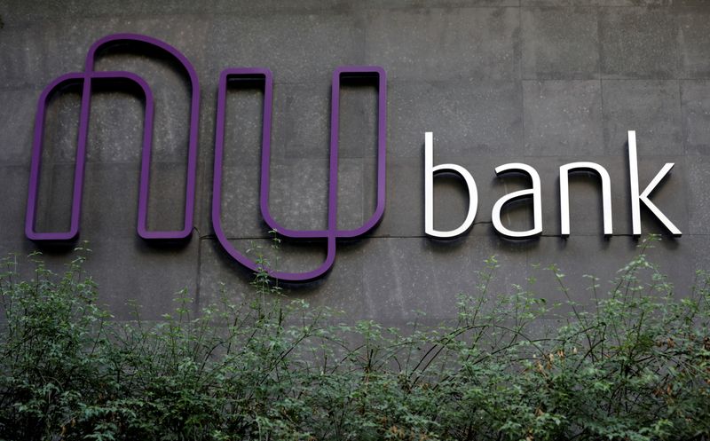 Imagen de archivo. El logotipo de la startup brasileña de tecnología financiera Nubank, en la sede del banco en Sao Paulo, Brasil. 19 de junio de 2018. REUTERS/Paulo Whitaker