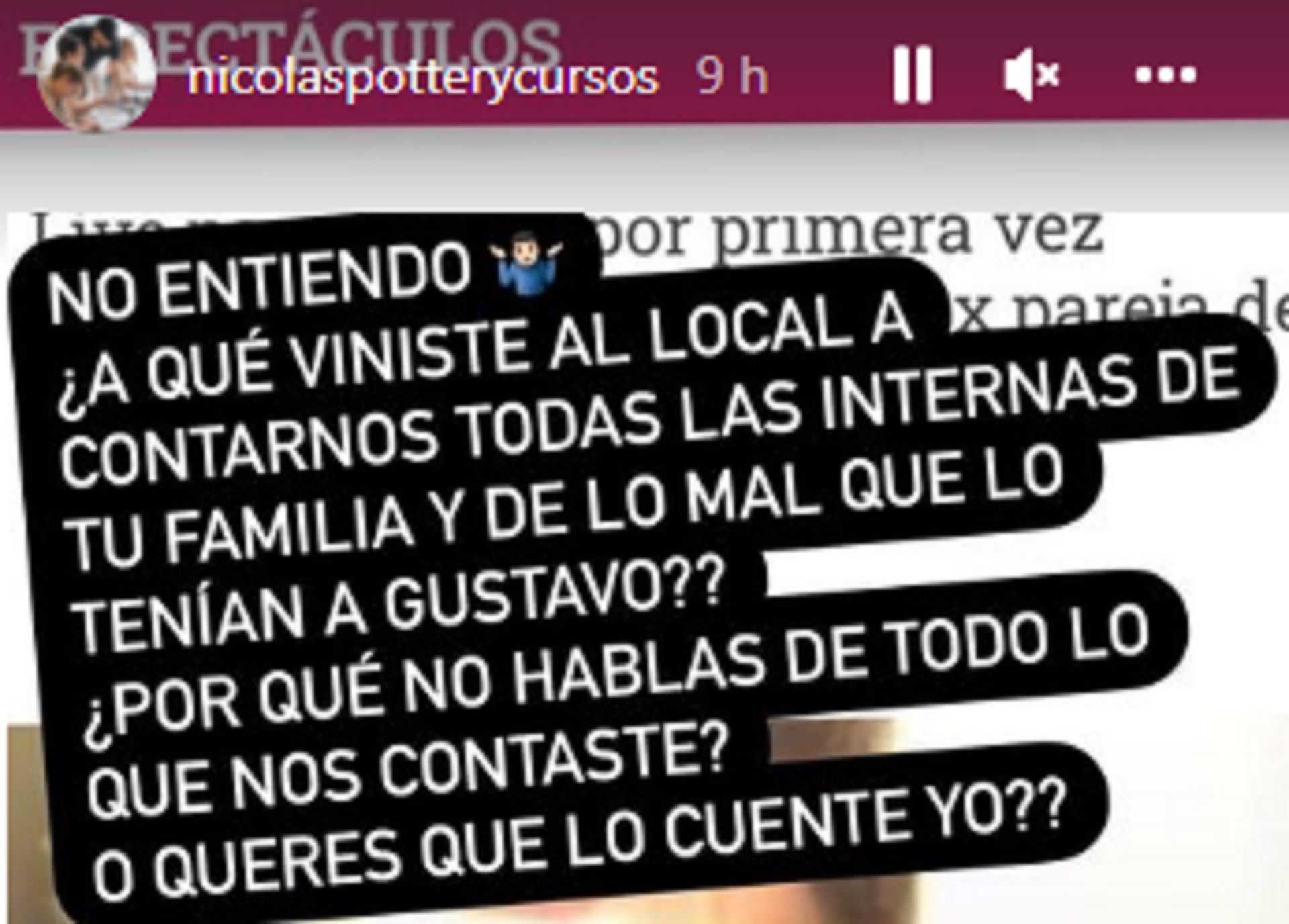El posteo del sobrino de Gustavo Martínez luego de las declaraciones de Thomas Fort