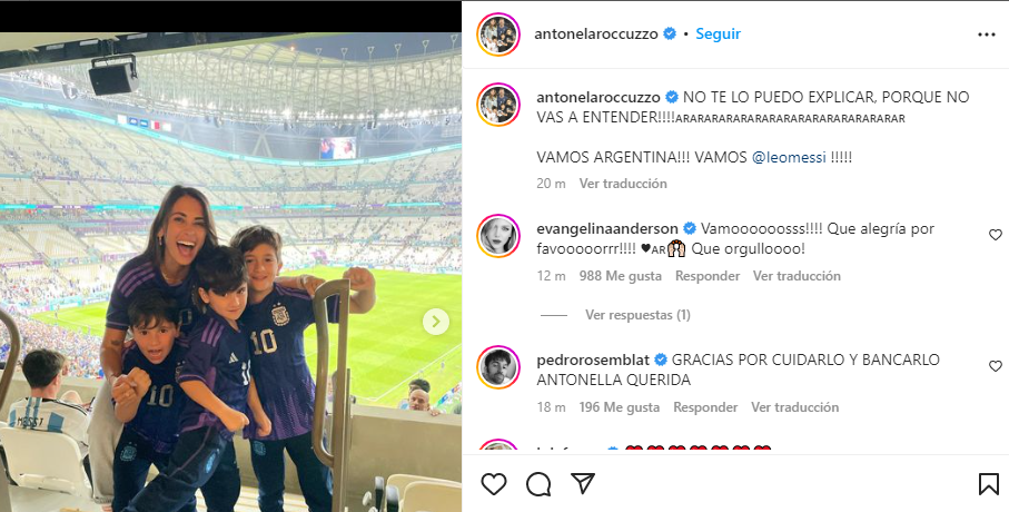 El emotivo mensaje de Antonela para Lionel Messi (Foto: Instagram)