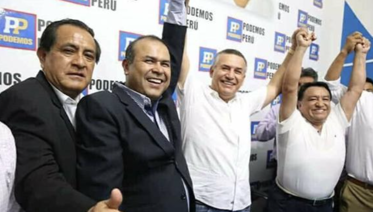 Podemos Perú, partido de José Luna Gálvez, respaldó en cuatro comicios a Daniel Urresti. (Andina)