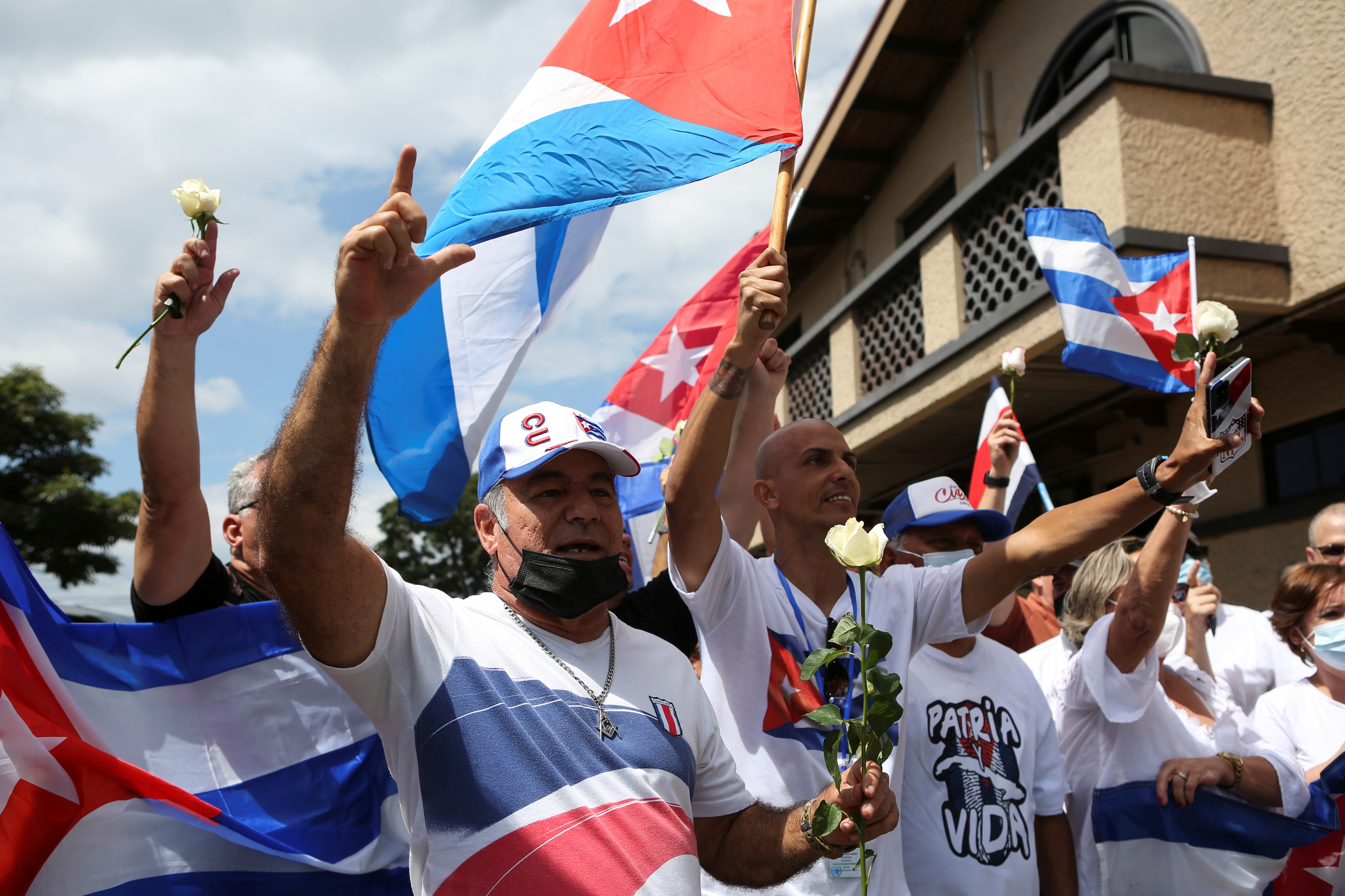 Cubanos exiliados en Costa Rica se movilizaron en noviembre (REUTERS/Mayela Lopez)