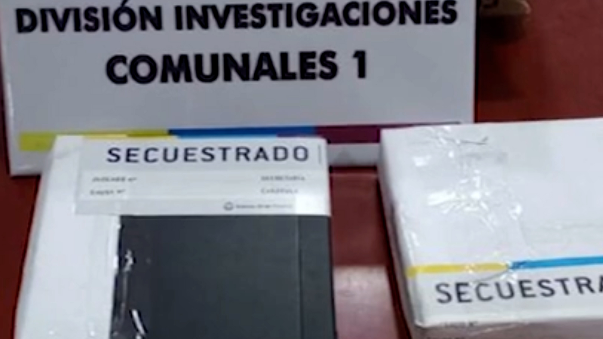 Parte de los elementos secuestrados en los allanamientos 