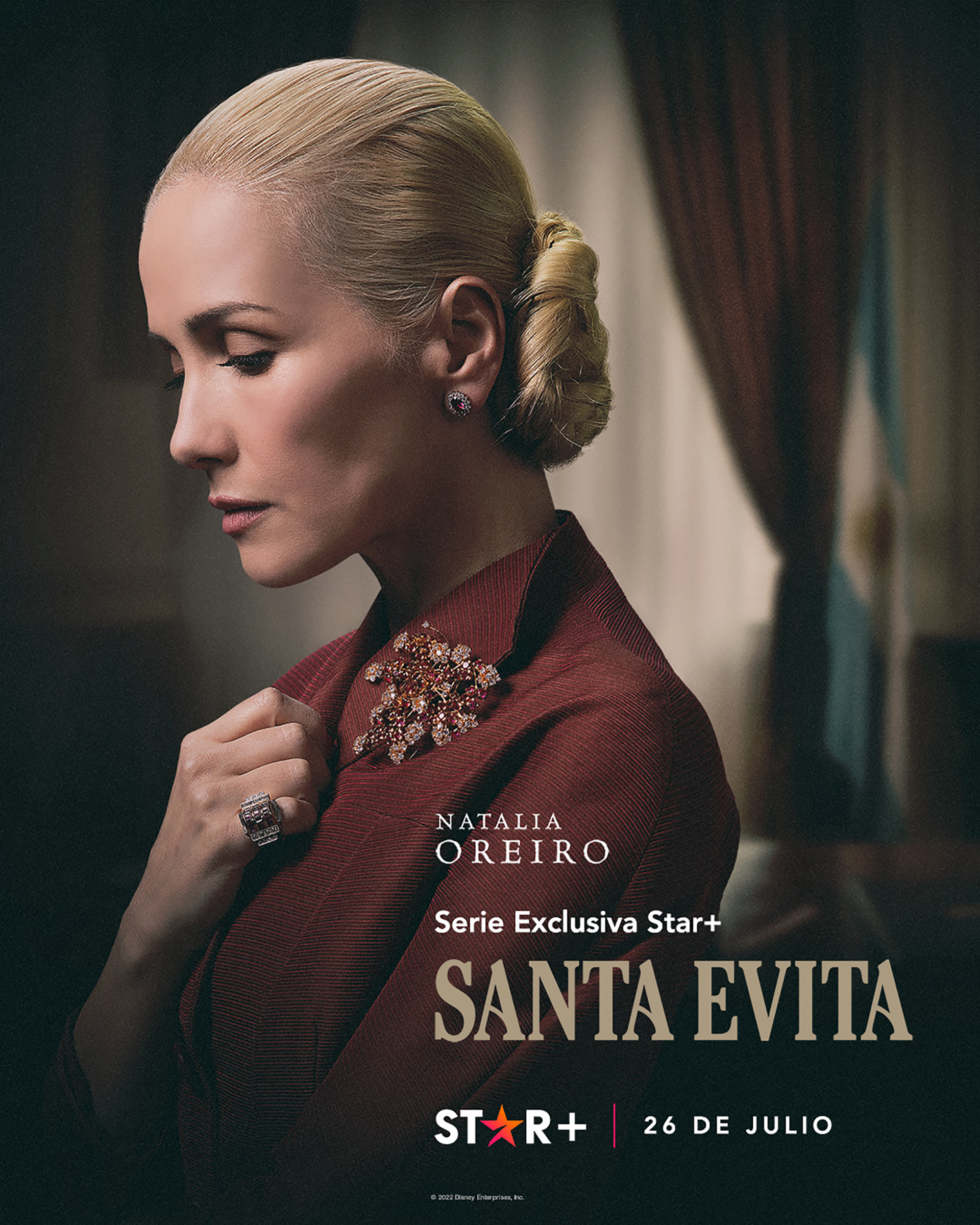 Natalia Oreiro es Eva Perón en "Santa Evita". (Star Plus)
