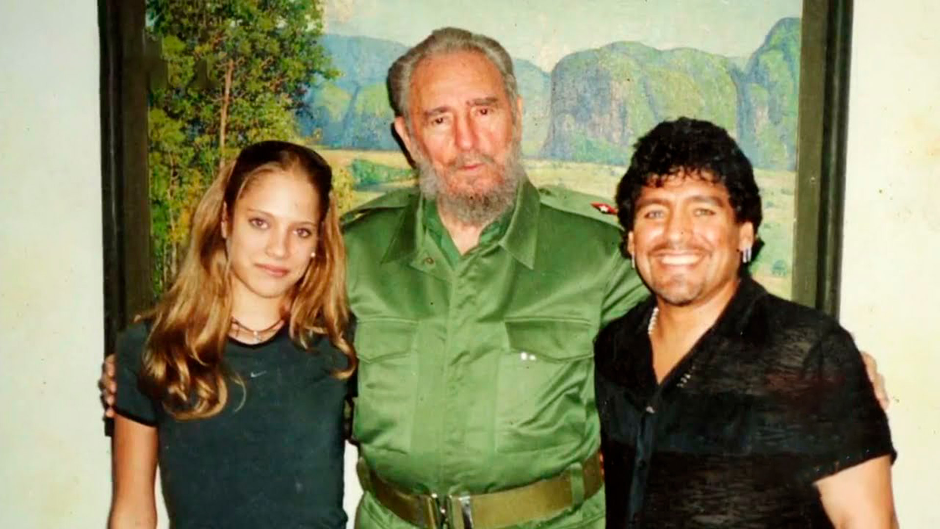 Mavys,Fidel Castro y Maradona