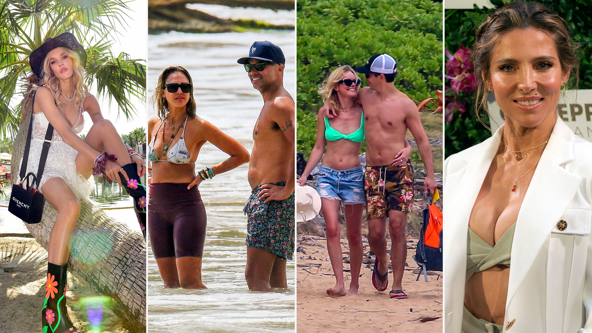 Los días de playa de Kate Bosworth y Justin Long, y Jessica Alba y Cash Warren en Hawái: celebrities en un click