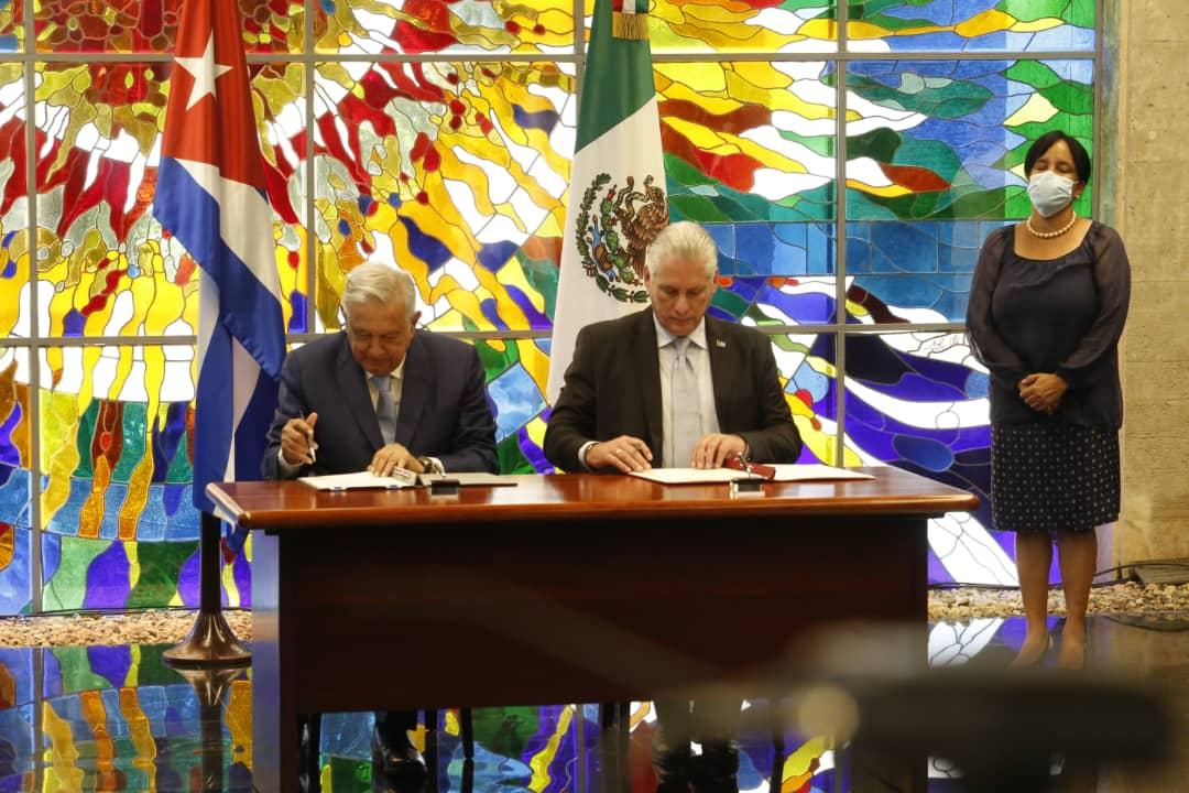 La reunión de AMLO con Díaz-Canel forma parte de su gira de trabajo por el extranjero, que comenzó desde el pasado 5 de mayo (Foto: Twitter@PresidenciaCuba)