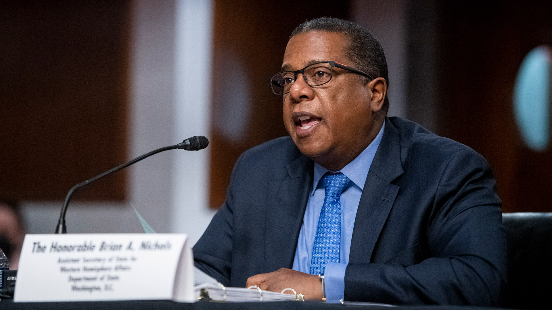 Foto de archivo de Brian Nichols, subsecretario del Hemisferio Occidental del departamento de Estado de EEUU