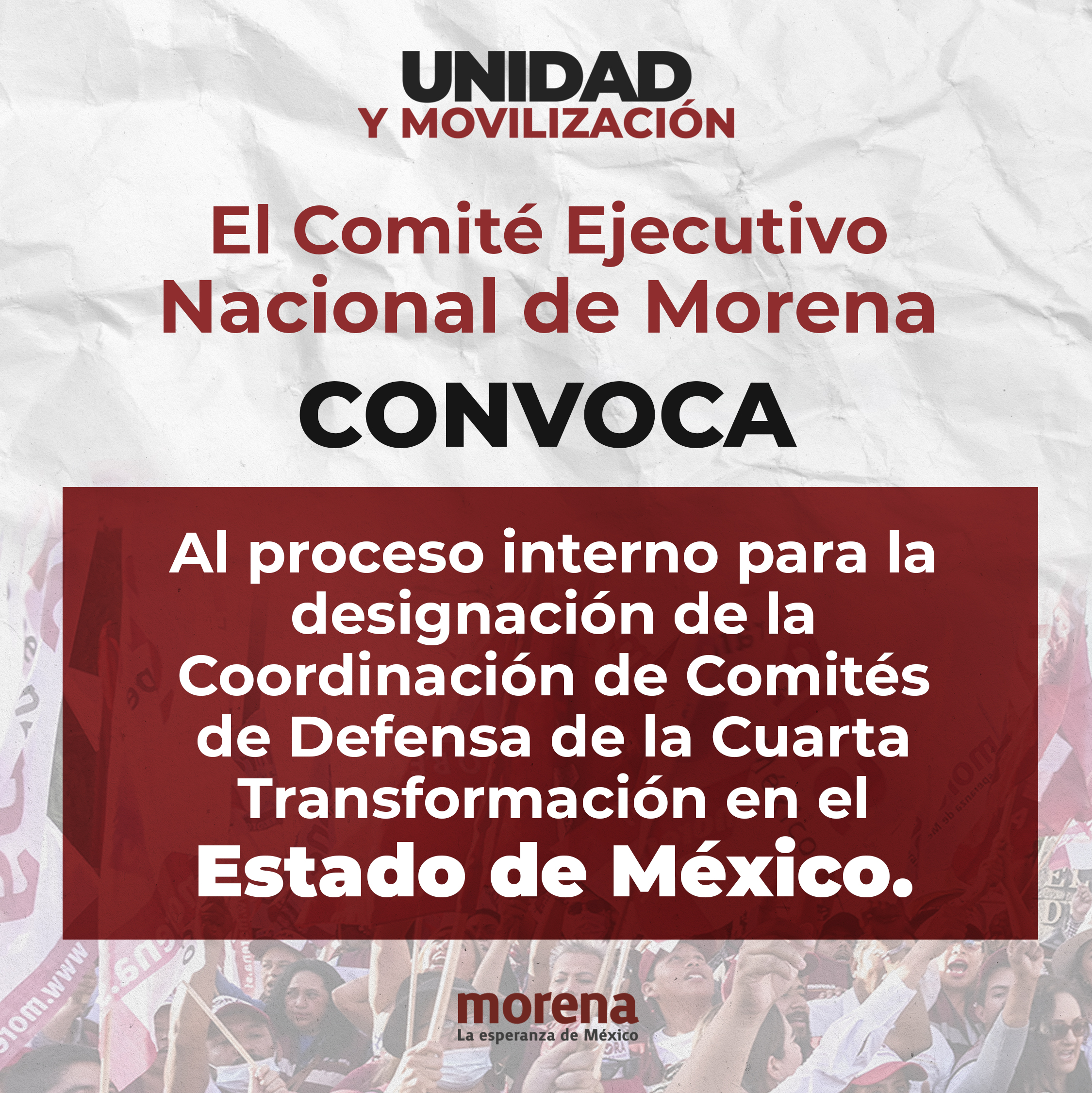 Morena lanzó convocatoria para encontrar a su candidato para el 2023 en  Edomex - Infobae