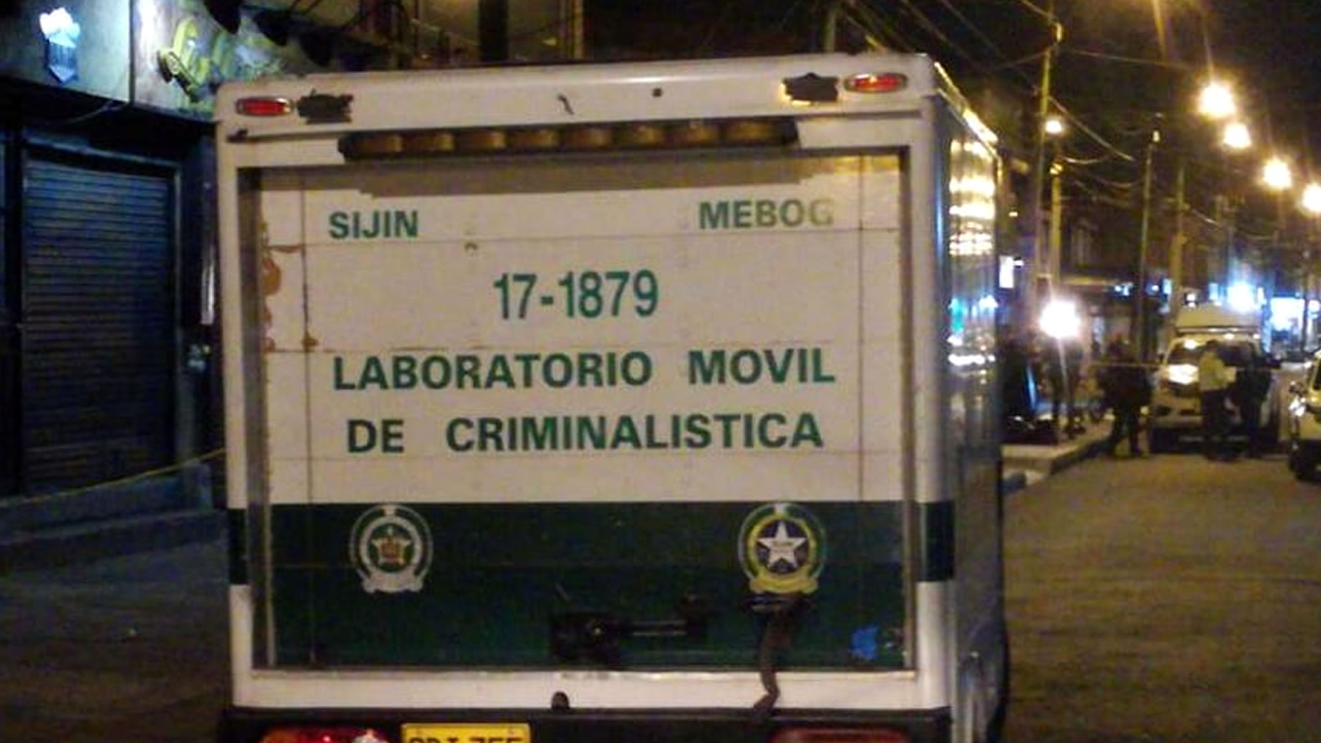 Vehículo de criminalistica en Bogotá. Imagen de referencia.