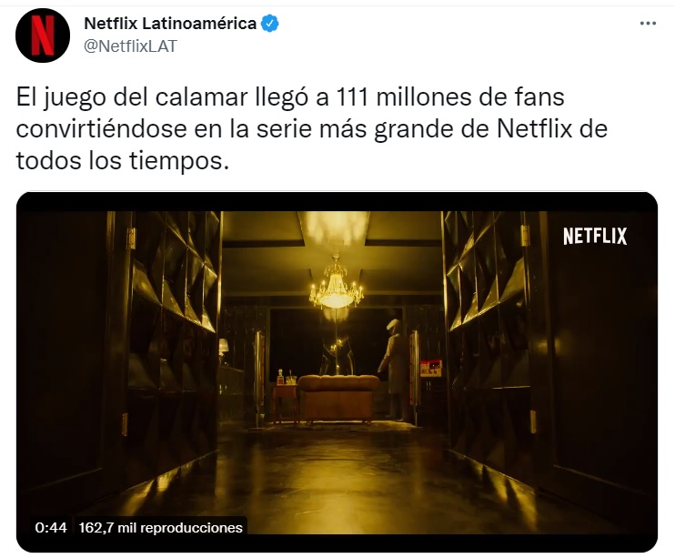 El juego del calamar es oficialmente la serie más vista de Netflix de todos  los tiempos - Infobae