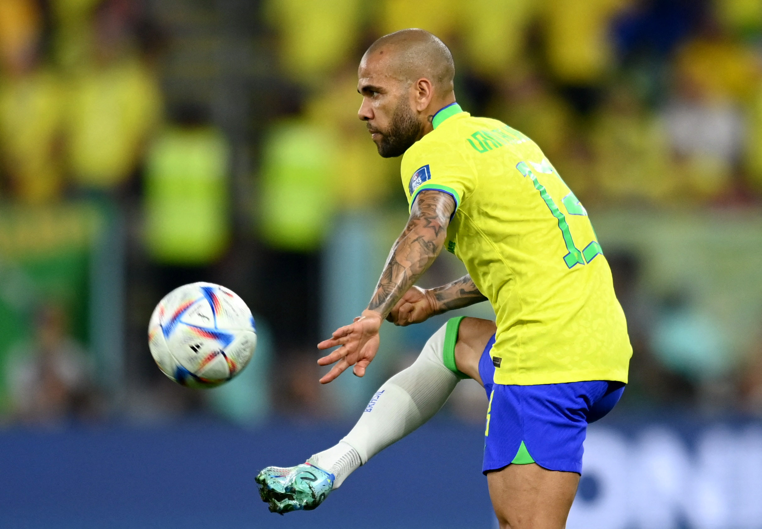 Dani Alves tuvo minutos en el Brasil vs Corea del Sur (REUTERS/Annegret Hilse)
