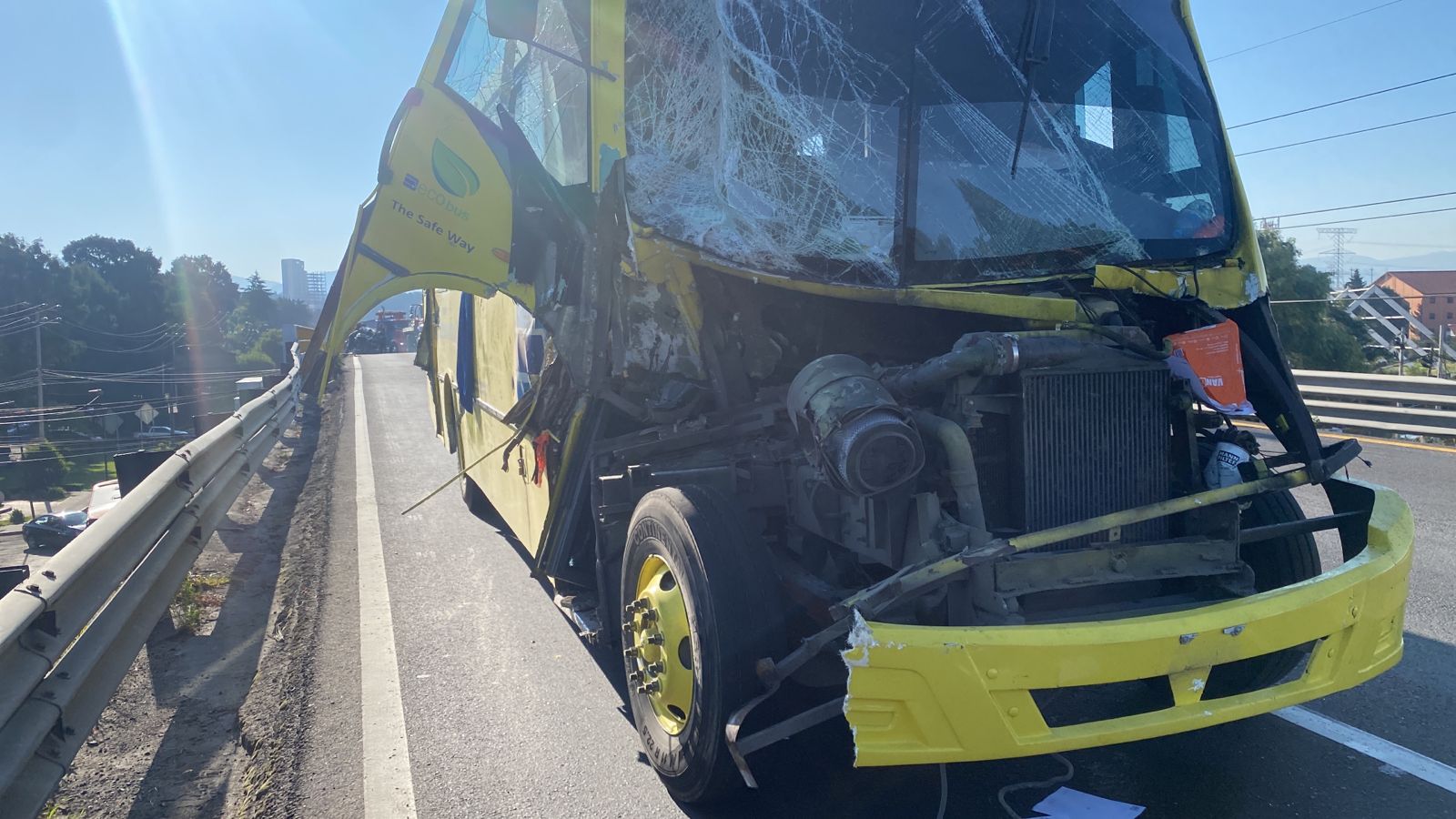 Accidente en la México-Toluca (Foto: Especial/Twitter)