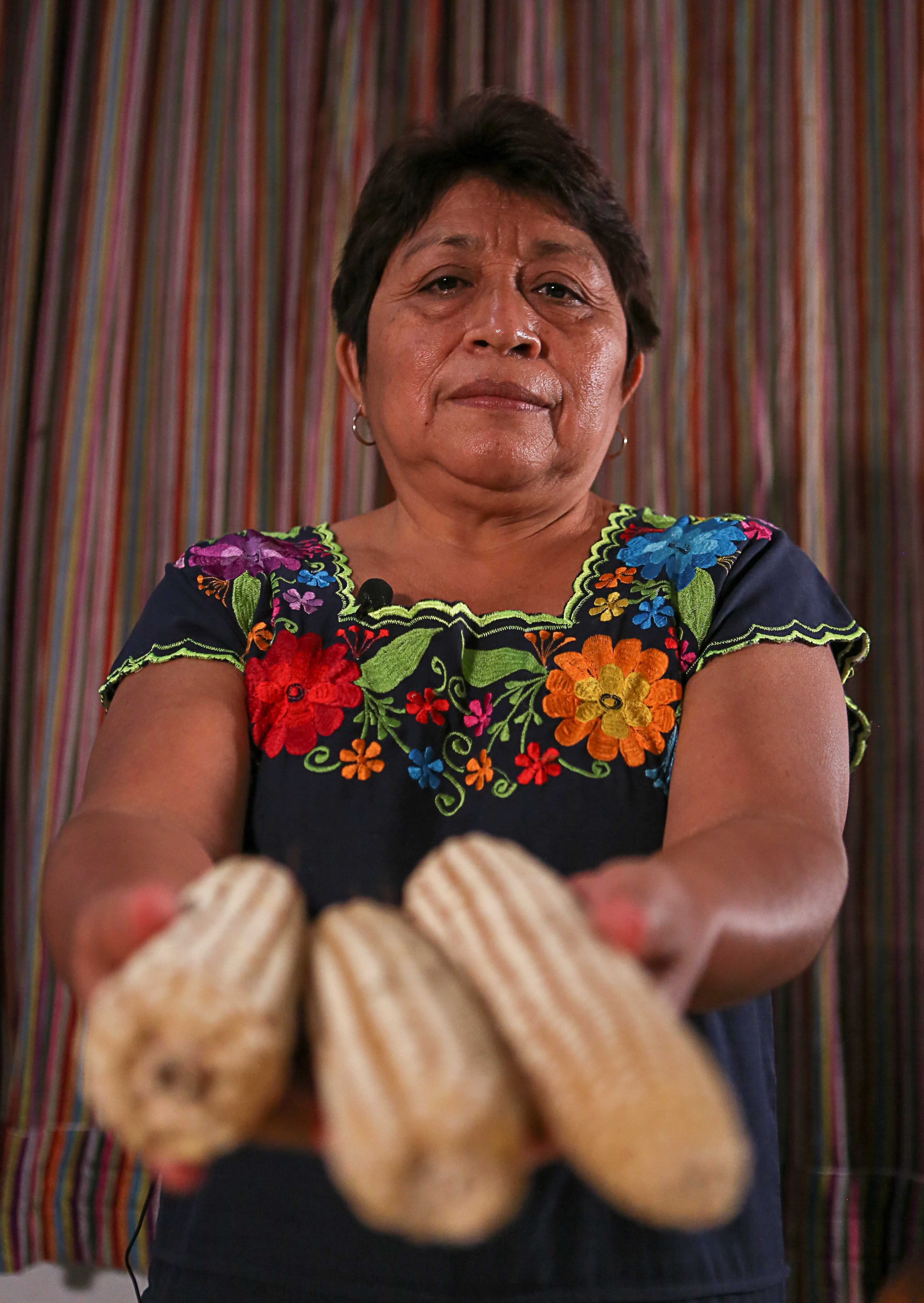 La mujer vive en un poblado maya de Yucatán. REUTERS/Lorenzo Hernandez