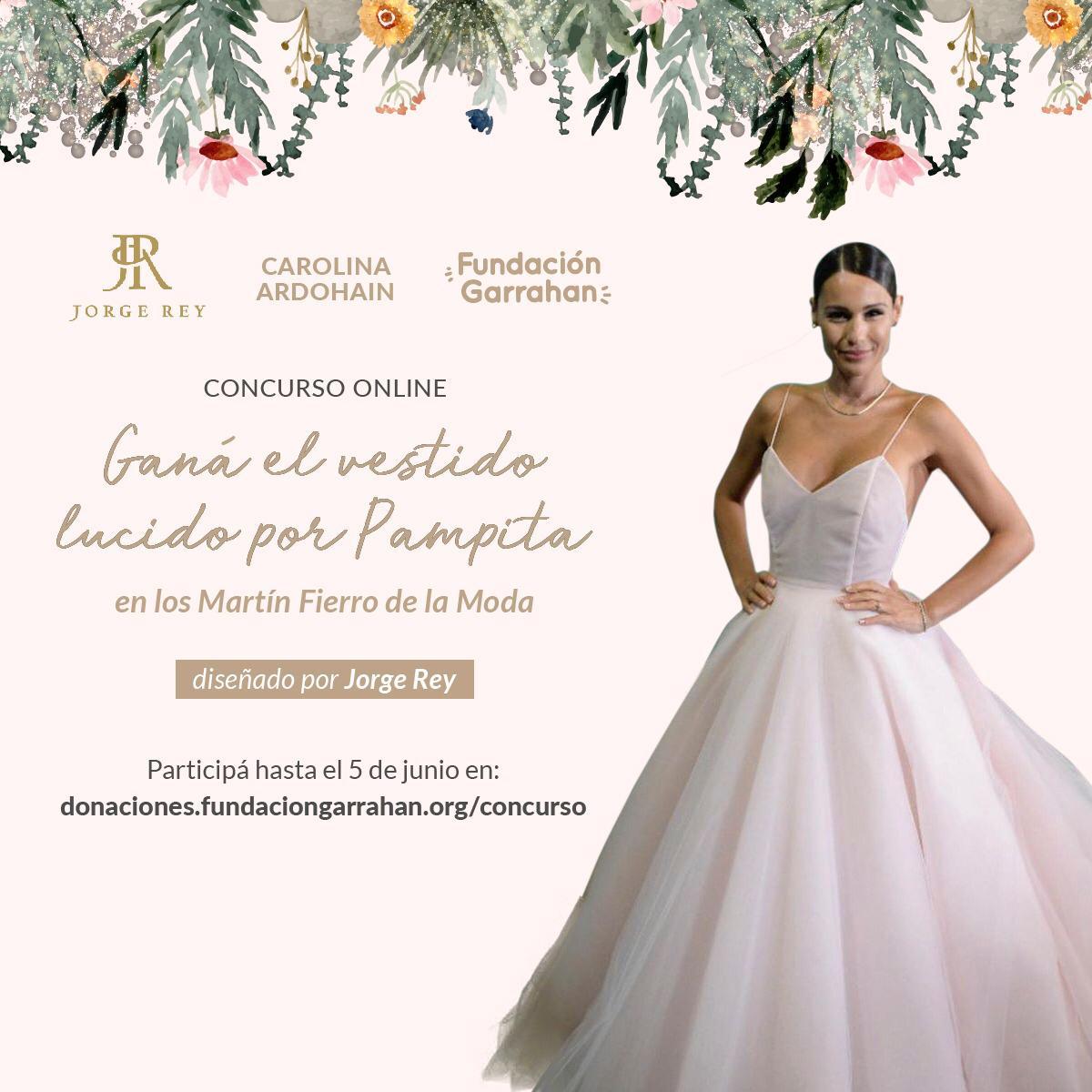 Quien gane puede ser el afortunado de tener el vestido de Pampita y todo lo recaudado será donado a la Casa Garrahan