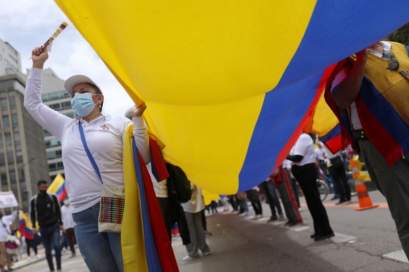 Procuradora solicitó a alcaldes que actúen con mano dura en las protestas del 20 de julio-  Foto de archivo ilustrativa de una marcha antigubernamental en Bogota, Colombia May 30, 2021. REUTERS/Luisa Gonzalez